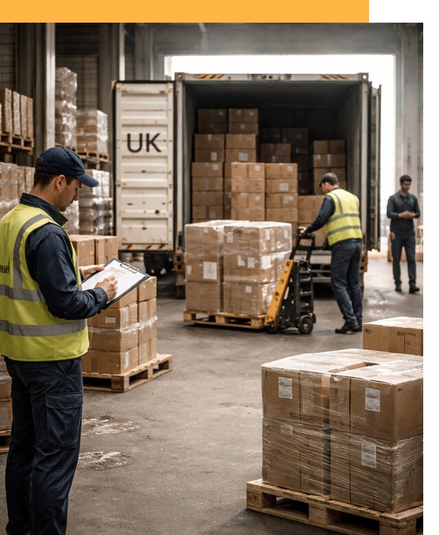 Доставка грузов из Великобритании с таможенным оформлением от 12776