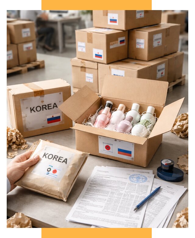 Доставка косметики из Кореи от 8688 р. под ключ | СетСервис-Чрп