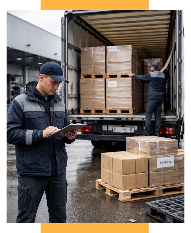 Доставка грузов из Беларуси от 15332 р. логистика СетСервис-Чрп