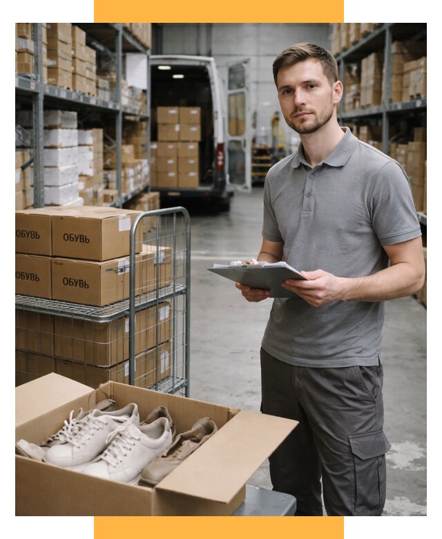 Доставка обуви из Китая и Турции от 4599 р. СетСервис-Чрп